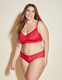 Never Say Never Extended Cutie Low Rise Thong in Mystic Red