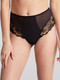Sabrina High Waist Brazilian Brief in Noir/Vintage Gold FINAL SALE (20% Off)