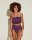 Never Say Never High Rise Thong in Zaadi Purple FINAL SALE (50% Off)