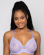 Sheer Mesh Full Coverage Unlined Underwire Bra in Lavender Mist
