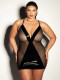 Fetish Finesse Babydoll in Black