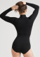 Madelyn Mock Neck Shaping Full Back Bodysuit