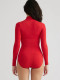 Madelyn Mock Neck Shaping Full Back Bodysuit
