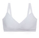 Soft Cotton Curvy Sleep Bra in White