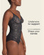 Underwire Shaping Bodysuit in Black