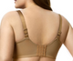 Leopard Lace Underwire Bra in Mocha