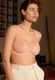 Cassiopée Seamless Full Cup Bra in Peach