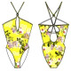 Jardin Délice Halter Swimsuit in Soleil Délice
