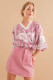 Classic American Football Jersey Construction Top in Pink *FINAL SALE* (75% Off)