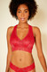 Cosabella Never Say Never Curvy Racie Racerback Bralette in Mystic Red