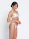 Baisers Legers Demi Cup Padded Bra in Bleus Legers