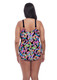 Electroflower Adjustable Molded Swimsuit in Black