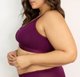 Cotton Luxe Wirefree Bra in Purple Velvet