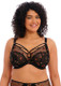 Sachi Underwire Plunge Bra in Black Butterfly