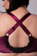 Emi Full Cup Strappy Bra in Purple Velvet