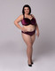 Emi Full Cup Strappy Bra in Purple Velvet