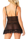 Valentine Soft Cup Babydoll with Lace in Black