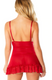 Valentine Soft Cup Babydoll with Lace in Red
