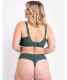Flare Full Plunge Side Support Multiway Bra in Emerald Sparkle