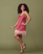 Sateen Mini Slip in Shells/Pink