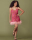 Sateen Mini Slip in Shells/Pink