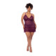 Sheer Babydoll in Wine