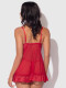 Harlow Lace & Mesh Babydoll & G-String Set