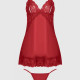 Harlow Lace & Mesh Babydoll & G-String Set