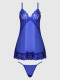 Harlow Lace & Mesh Babydoll & G-String Set