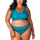 Jacquard Softcup Bra in Emerald Green