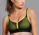 Air Control Delta Pad Sports Bra in Black/Neon