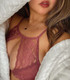 Moonlight & Roses High Neck Bralette in Mesa Rose FINAL SALE (75% Off)
