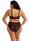 Morgan Stretch Lace Banded Underwire Bra in Dark Romance