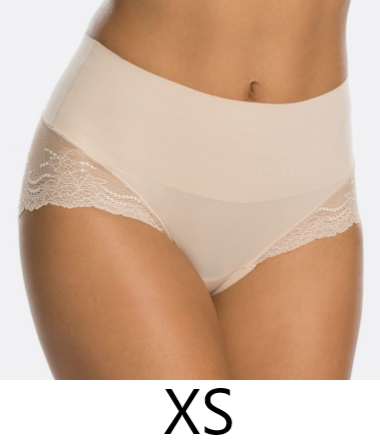 Spanx Undie-tectable® Lace Hi-Hipster Panty in Soft Nude - Busted