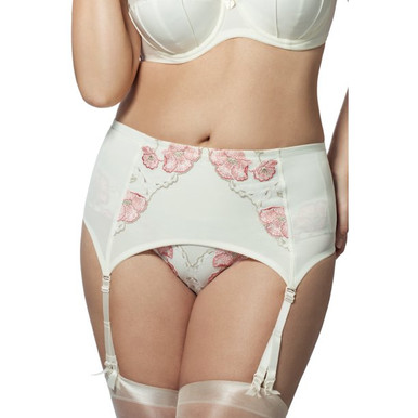 Elila Glamour Embroidery Underwire Bra in Antique White FINAL SALE NORMALLY  $88 - Busted Bra Shop