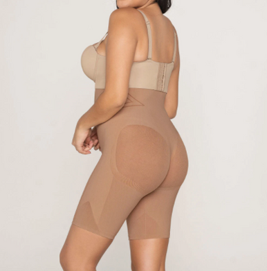 Leonisa Invisible Extra High-Waisted Shaper Short in Beige