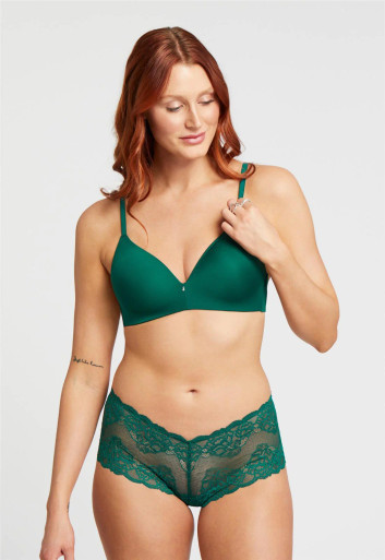 Montelle Wirefree T-Shirt Bra in Jade