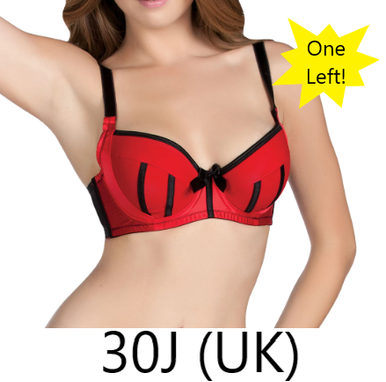 Parfait Charlotte Padded Bra in Red with Black FINAL SALE NORMALLY $48