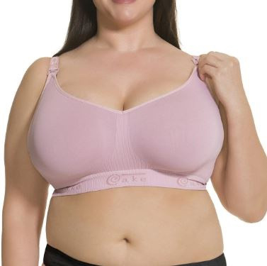 Cake Sugar Candy Fuller Bust Seamless Nursing Bra in Pink