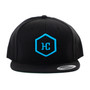 Hat -  Black/Aqua