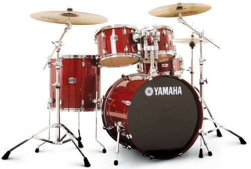 Yamaha Cranberry Red Drum Set Bundle