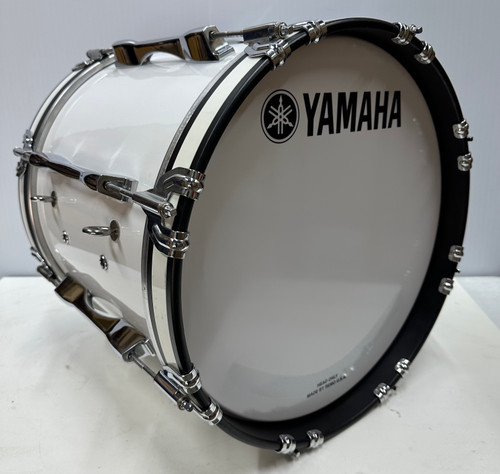 Yamaha 16" Marching Bass Drum - White Wrap