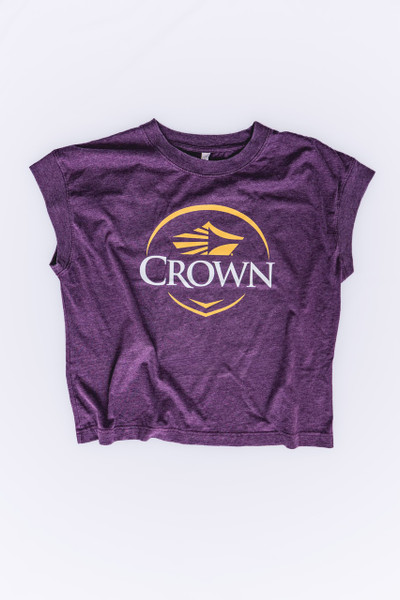 Ladies Relaxed Vintage Wash Tee (Plum)
