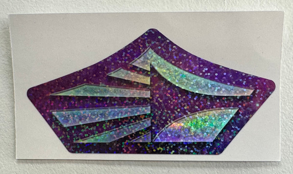 Purple Sparkle Horn Decal