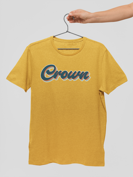 CLEARANCE Groovy Crown Tee(Mustard Yellow)