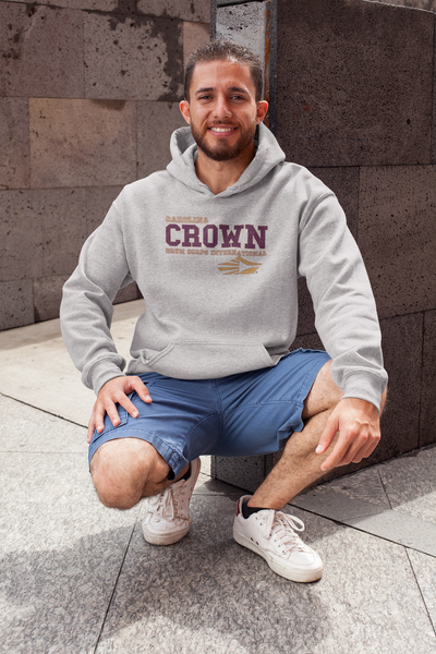 Drum Corps International Maroon Block Hoodie (Light Grey)