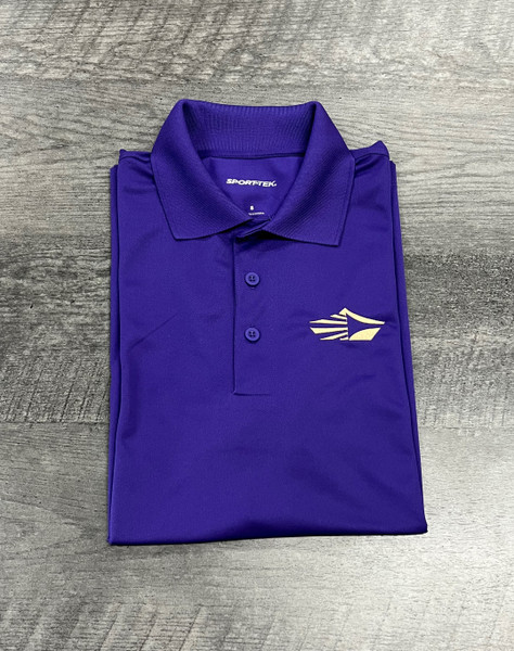 Unisex Wicking Polo (Purple)