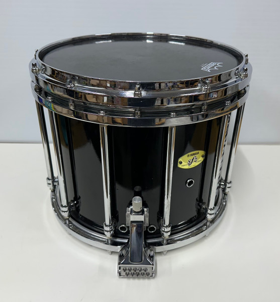 Yamaha SFZ 14x12 Marching Snare Drum Solid Black Used by Crossmen 2023