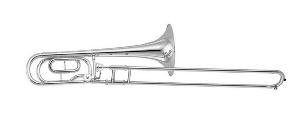 Yamaha YBL-421GS Intermediate Bass Trombone, Silver Plated. Used.