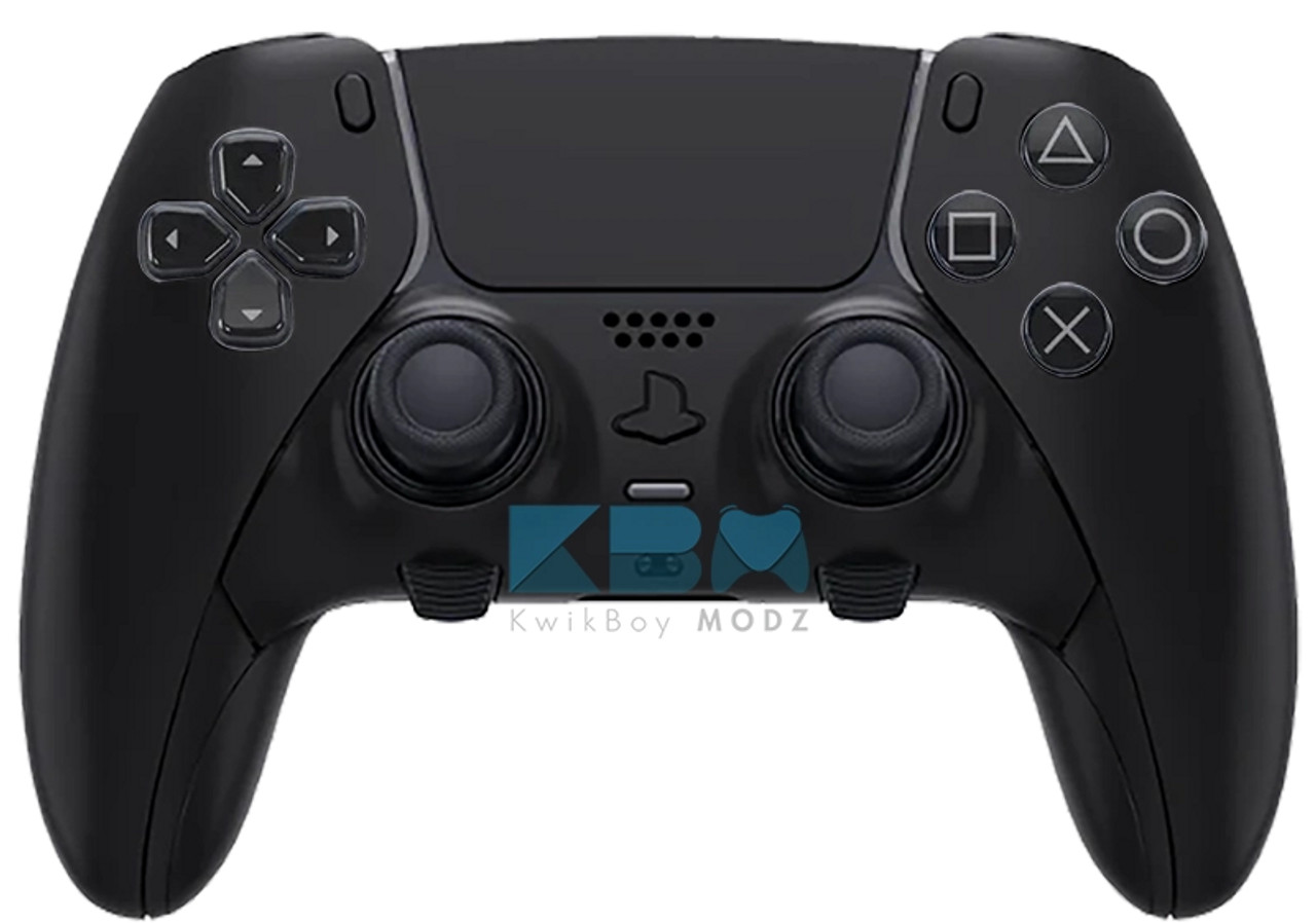 Black Custom PS5 Dualsense Edge Pro Controller, PS5